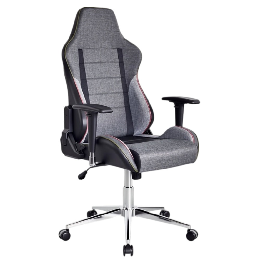 **Ergonomische Gaming Stoel met Verstelbare Armleuningen en Rolstoelbasis**