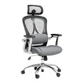 **Ergonomische Kantoorzitstoel met Ademende Rugleuning en Verstelbare Armleuningen**